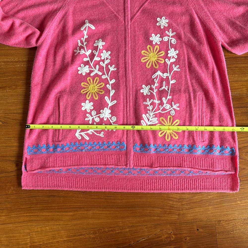 Johnny Was Ryan Zip Up Hoodie in Fuchsia XL NWT - Picture 12 of 13